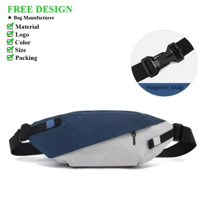 Men’s Crossbody Chest Bag Stylish Sports Sling Bag Durable and Lightweight Casual Waist Bag