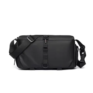 Men’s Crossbody Fashion Backpack Riding Single Shoulder Messenger Bag Tooling Crossbody Bag Men’s Casual Cross Shoulder Bag