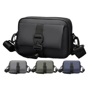 Men’s Crossbody Nylon Messenger Bag Unique Durable Design with Custom Logo for Any Occasion