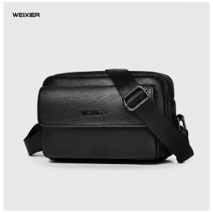 Men’s Crossbody Shoulder Bag Multi function Men Handbag Large Capacity PU Leather Men’s Messenger Bags