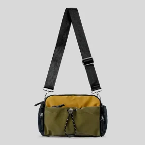 Men’s Custom Crossbody Bag Small Sling Adjustable Strap Waterproof Nylon Vintage Style Zipper Closure
