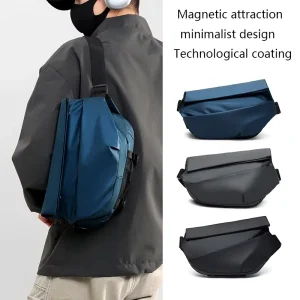Men’s Customizable Waterproof Messenger Shoulder Bag Fashionable Sports Crossbody Waist Bag
