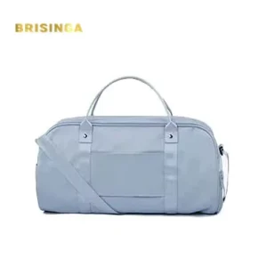 Men’s Customized Logo Nylon Zipper Waterproof Duffel Bag for Travel Gym Use 47x24x27cm