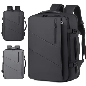 Men’s Double-shoulder Bag for Business Use Expandable for Travel Luggage 16.1 Inch Laptop Compatible