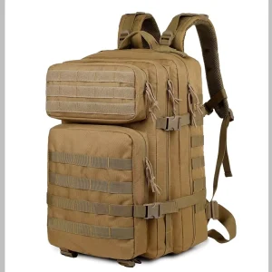 Men’s Dual Shoulder Tactical Backpack Multi Functional Waterproof Sports Gym Bag for Outdoor Cycling Travel Internal Frame
