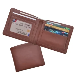 Men’s Eco-Friendly Genuine Leather Bifold RFID Wallet