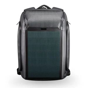 Men’s Eco friendly Solar Backpack Solar Panel Solar Energy System Backpack for Travel and Outdoor Activities