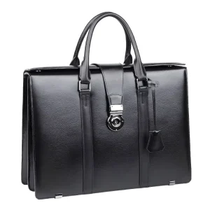 Men’s Elegant and Minimalist Designer Briefcase, Leather Business Travel Office Outdoor Handbag, High-end Business Briefcase