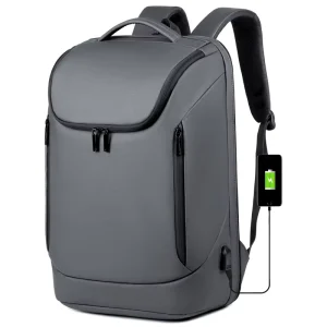 Men’s Executive Laptop Briefcase Waterproof Multi size Genuine Leather Nylon Business Backpack Office Accessory