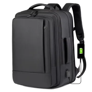 Men’s Fashion Advanced Sense Large Capacity Business Travel Computer Backpack Multifunctional Oxford Material Eco-Friendly