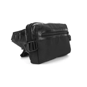 Men’s Fashion Belt Waist Bag 900D Waterproof Zipper Closure Black Navy Casual Pillow Shape Custom Logo