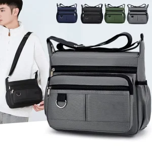 Men’s Fashion Crossbody Backpack Bag Single Shoulder Casual Waterproof Abrasion Resistant for Business Travel