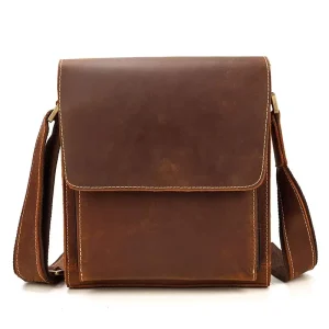 Men’s Fashion Custom Messenger Leather Bag Cross Body Laptop Briefcase Fancy Leather Briefcase for Men