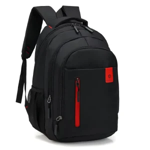 Men’s Fashion Laptop Backpack Waterproof Polyester New Style Business Travel Bag for Students School for Foreign Trade
