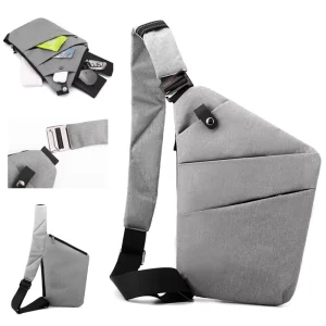 Men’s Fashion Lightweight Waterproof Multi Color Chest Bag Outdoor Sports Customizable Zipper Shoulder Crossbody Cycling Hiking
