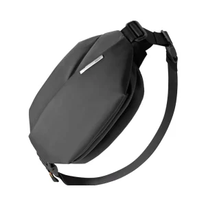 Men’s Fashion Multi Pocket Polyester Zipper Softback Sling Bag Waterproof Waist Fanny Pack Adjustable Shoulder Strap