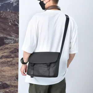 Men’s Fashion Nylon Waterproof Sling Bag Custom Logo Anti-Theft Daypack Travel Crossbody One Shoulder Backpack for Summer