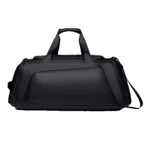 Men’s Fashion PU Fitness Travel Bag Wet Dry Separation Waterproof Portable Multi Functional Luggage Cross Border Business Trip