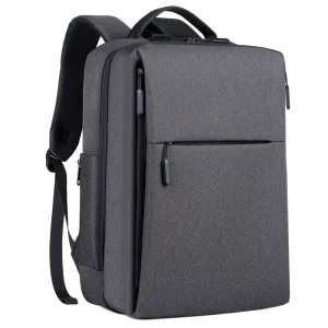 Men’s Fashion Waterproof Polyester Computer Backpack with Zipper Customizable Logo Printing for Business or School School Bags for Kids