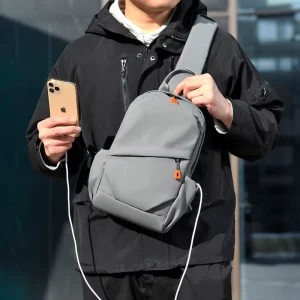 Men’s Fashionable Crossbody Shoulder Bag Summer Casual New Chest Backpack Durable Polyester Material Men’s Messenger Bag