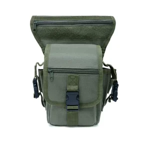 Men’s Fashionable Oxford Waist Bag Adjustable Tactical Tools Pouch with Zipper Closure Utility Thigh and Leg Bag