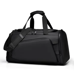 Men’s Fashionable Waterproof Travel Duffel Bag Multi Functional Storage Dry Wet Separation Portable Shoulder Style Set Sport Gym
