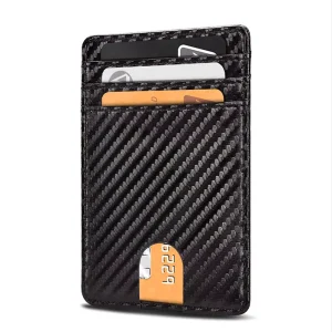 Men’s Faux Leather Casual RFID Anti-theft Card Holder & Case