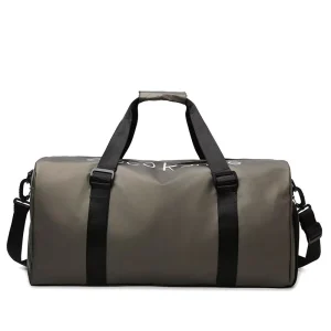 Men’s Fitness Bag with Dry Wet Separation Handheld Sports Training Luggage Short Trip Bag with Independent Shoe Compartment