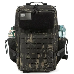Men’s Fitness Sports Backpack Anti Theft Outdoor Gear Air Cushion Belt Double Shoulder Camouflage Design Nylon 20 35L