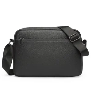 Men’s Genuine Leather Crossbody Bag Elk Shoulder Business Casual Trendy Bag Horizontal Top Cowhide