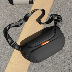 Men’s Genuine Leather Crossbody Shoulder Bag Breathable Waterproof Business Commute Street Fashion Daily Travel
