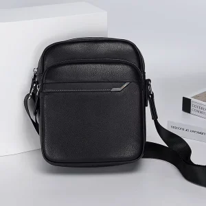 Men’s Genuine Leather Crossbody Shoulder Bag Fashion Wholesales Luxury Sling Handbags Custom Logo Messenger Purse Casual Summer