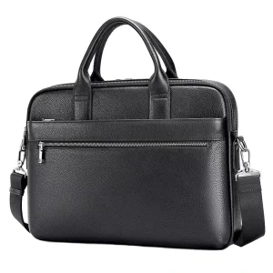 Men’s Genuine Leather Handbag Top Layer Cowhide Briefcase Genuine Leather Laptop Bag Business Bag