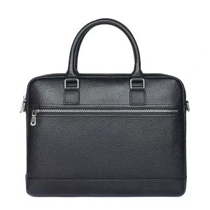 Men’s Genuine Leather Hard Bag Waterproof Business Travel Laptop Briefcase Shoulder Crossbody Bag Trendy