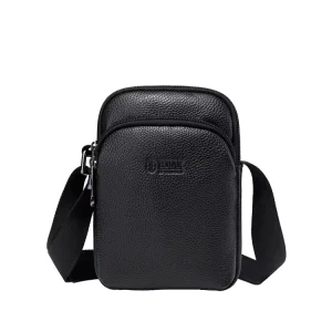 Mens Genuine Leather Lightweight Shoulder Bag Eco-Friendly Kids Single Shoulder Crossbody Sling Waterproof Anti-Theft