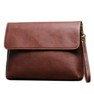 Men’s Genuine Leather Messenger Sling Bag Top Layer Cowhide Document Tote and Crossbody Shoulder Bag Gift Bolsa De Hombro