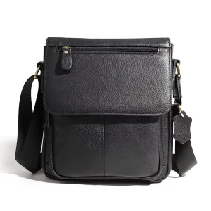 Men’s Genuine Leather Shoulder Bag Casual Cowhide Crossbody Bag Business Single shoulder Messenger Bags for Men