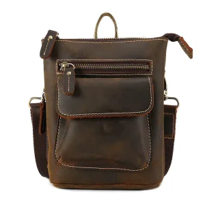 Men’s Genuine Leather Shoulder Bag Crossbody Waist Bag Man Handbag Messenger Male