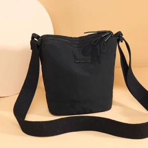Men’s Genuine Leather Shoulder Crossbody Bag Business Casual Antibacterial Small Backpack