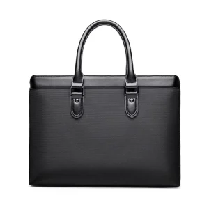 Men’s Genuine Leather Soft Business Briefcase GWB H 10 Large Capacity Conference Waterproof Laptop Bag