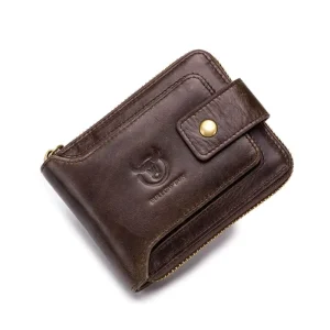 Men’s Genuine Leather Wallet, RFID, Multi-Card Case, Photo Album, Anti-theft Coin Pocket, Large Capacity