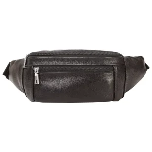 Men’s Genuine Leather Zipper Closure Waist/Crossbody Bag Fashion Business Travel Commuters 30x12x7cm Made in China Model 0427#