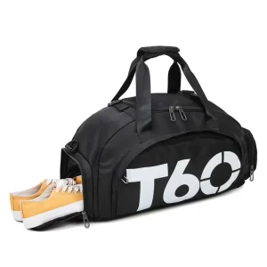 Men’s Gym Fitness Bag Waterproof Sports Carry Backpack Large Nylon Travel Duffel Bag with Custom Logo