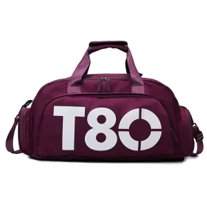 Men’s Gym Fitness Bag Waterproof Sports Gym Carry Backpack Large Nylon Travel Luggage Duffel Bag with Custom Logo