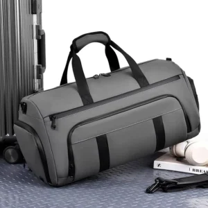Men’s Gym Fitness Yoga Duffel Bag for Travel Wet Dry Handbag Outdoor Camping Hiking Swimming Shoes Pack Weekend Luggage