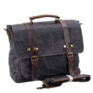 Men’s Handbag 15.6 inch Computer Bag Minimalist Men’s Business Shoulder Bag Casual Business Briefcase Crossbody Bag