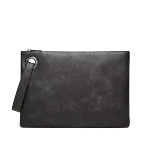 Men’s Handbag Retro Large Capacity Handbag Daily Business Mobile Wallet Waterproof Material