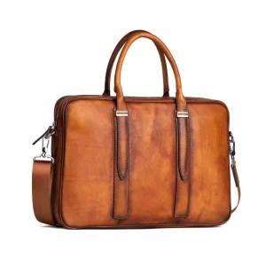 Men’s Handbags Horizontal Business Shoulder Bags Casual Computer Bags Leather Briefcases