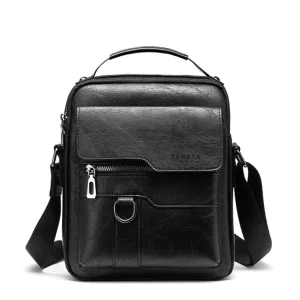 Mens Handbags Pu Leather Durable Sling Bag Vintage Crossbody Bag for Men