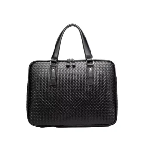 Men’s Handmade Business PU Leather Soft Bag Laptop Office Computer Briefcase Join Leather